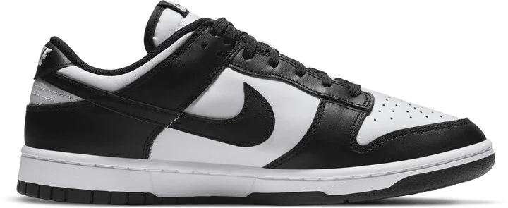 Nike Men's Dunk Low Retro Shoes in White | DD1391-100 - Image 4