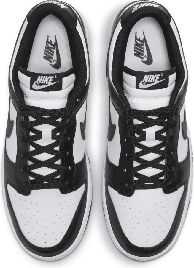 Nike Men's Dunk Low Retro Shoes in White | DD1391-100 - Image 5
