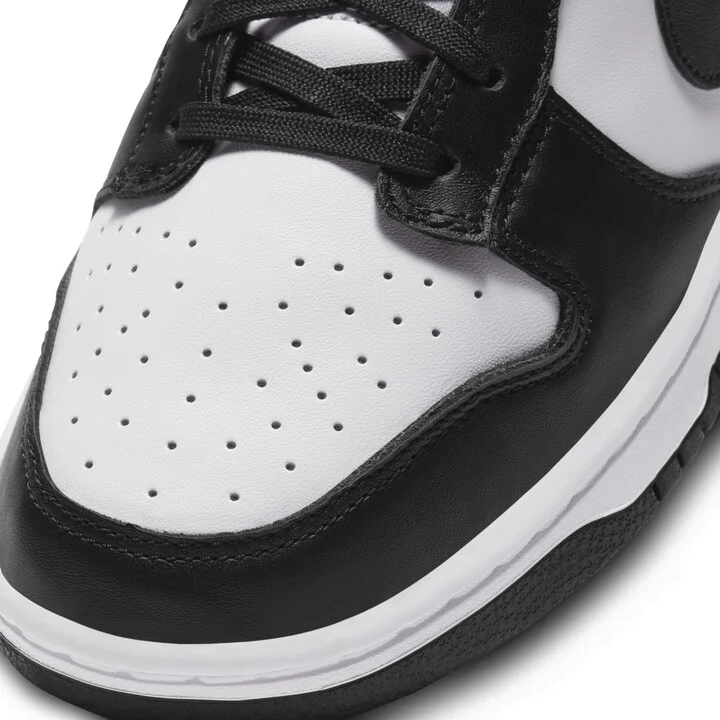 Nike Men's Dunk Low Retro Shoes in White | DD1391-100 - Image 8