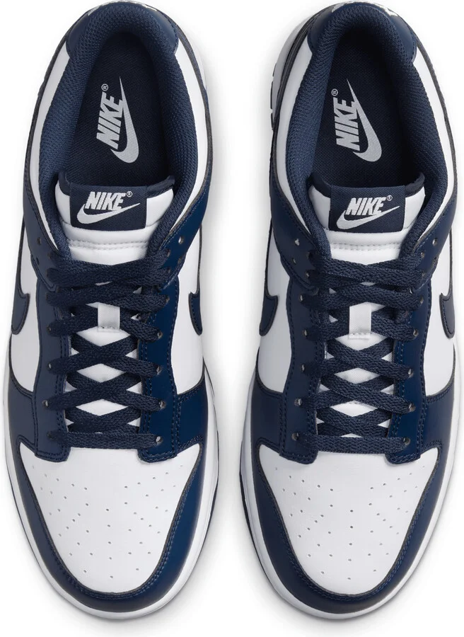 Nike Men's Dunk Low Retro Shoes in White | HF5441-107 - Image 4