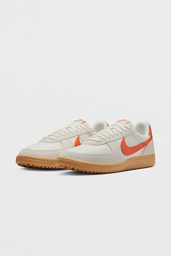 Nike Men's Field General Sneaker in Pale Ivory/Safety Orange - Image 2