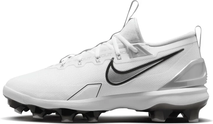 Nike Men's Force Trout 9 Elite MCS Baseball Cleats in White | FZ0884-102