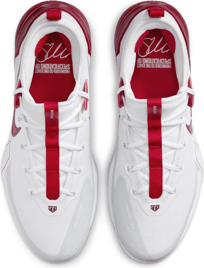 Nike Men's Force Zoom Trout 9 Elite Baseball Cleats in White | FB2906-101 - Image 4