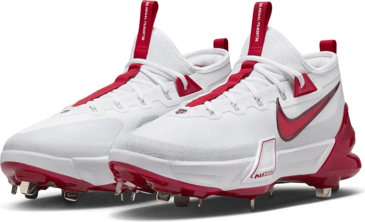 Nike Men's Force Zoom Trout 9 Elite Baseball Cleats in White | FB2906-101 - Image 5