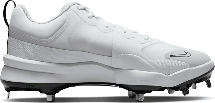 Nike Men's Force Zoom Trout 9 Pro Baseball Cleats in White | FB2907-102 - Image 3