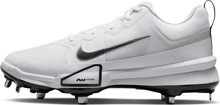 Nike Men's Force Zoom Trout 9 Pro Baseball Cleats in White | FB2907-102
