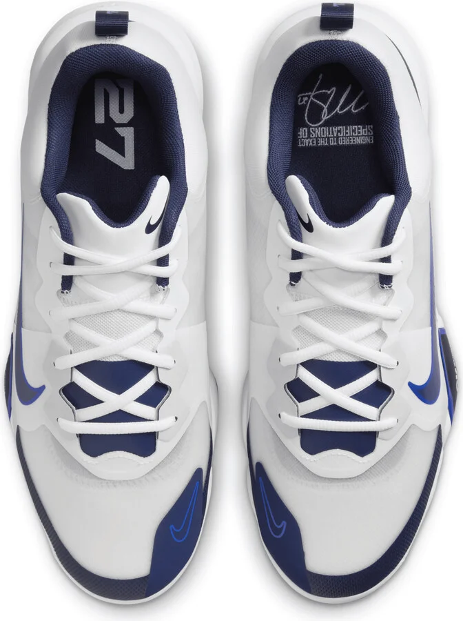 Nike Men's Force Zoom Trout 9 Pro Baseball Cleats in White | FB2907-103 - Image 4