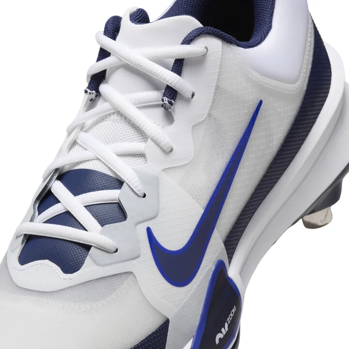 Nike Men's Force Zoom Trout 9 Pro Baseball Cleats in White | FB2907-103 - Image 8