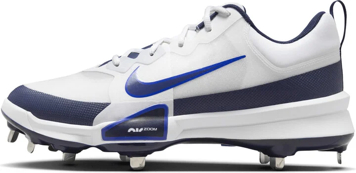 Nike Men's Force Zoom Trout 9 Pro Baseball Cleats in White | FB2907-103