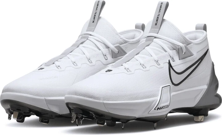 Nike Men's Force Zoom Trout Elite Baseball Cleats in White | FB2906-102 - Image 5