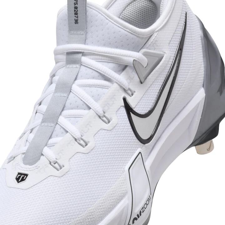 Nike Men's Force Zoom Trout Elite Baseball Cleats in White | FB2906-102 - Image 8