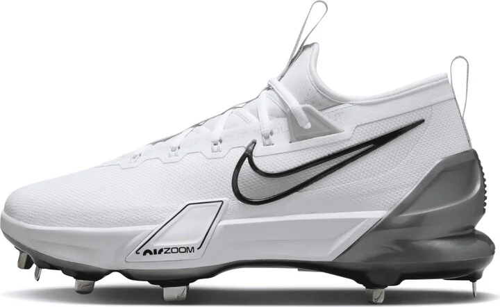 Nike Men's Force Zoom Trout Elite Baseball Cleats in White | FB2906-102