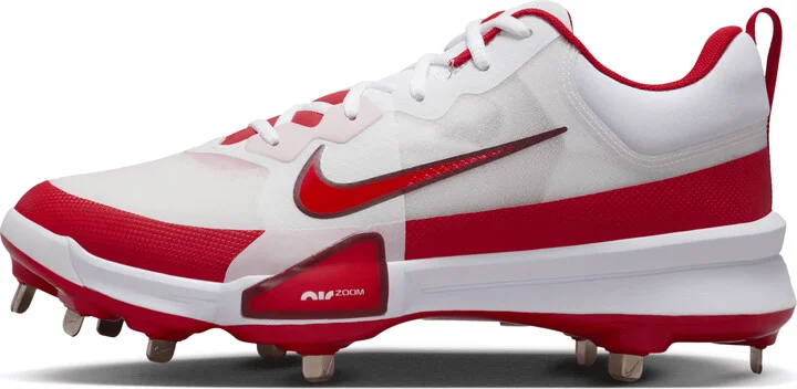 Nike Men's Force Zoom Trout Pro Baseball Cleats in White | FB2907-104