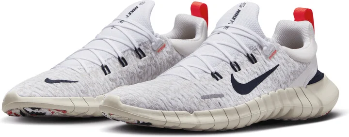 Nike Men's Free Run 5.0 Road Running Shoes in White | CZ1884-103 - Image 5