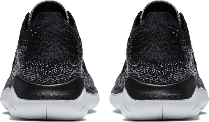 Nike Men's Free Run Flyknit 2018 Road Running Shoes in White | 942838-101 - Image 6