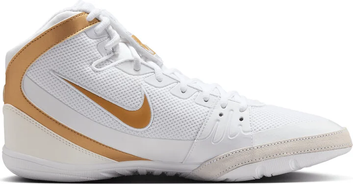 Nike Men's Freek Wrestling Shoes in White | 316403-100 - Image 3