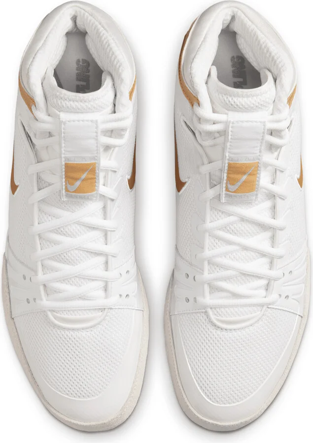 Nike Men's Freek Wrestling Shoes in White | 316403-100 - Image 4