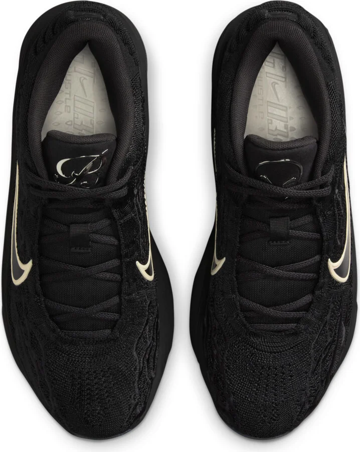 Nike Men's G.T. Hustle 3 Black Label "Victor Wembanyama" Basketball Shoes in Black | IB4170-001 - Image 4