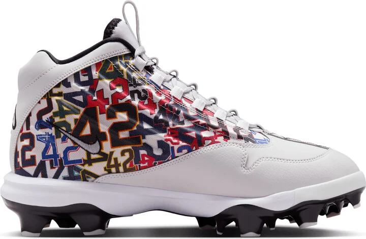 Nike Men's Griffey 2 MCS "Jackie Robinson Day" Baseball Cleats in Grey | HJ4509-001 - Image 3
