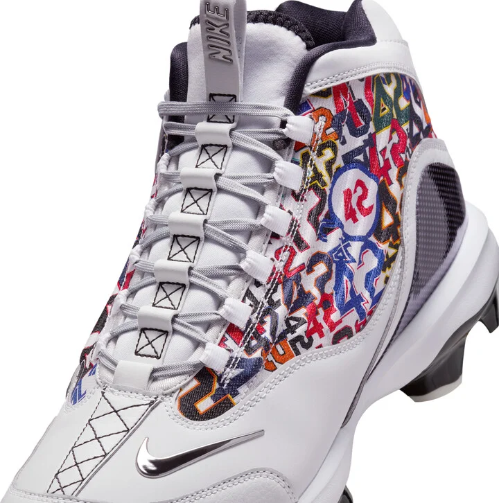 Nike Men's Griffey 2 MCS "Jackie Robinson Day" Baseball Cleats in Grey | HJ4509-001 - Image 8
