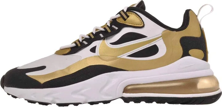 White Metallic Gold Black