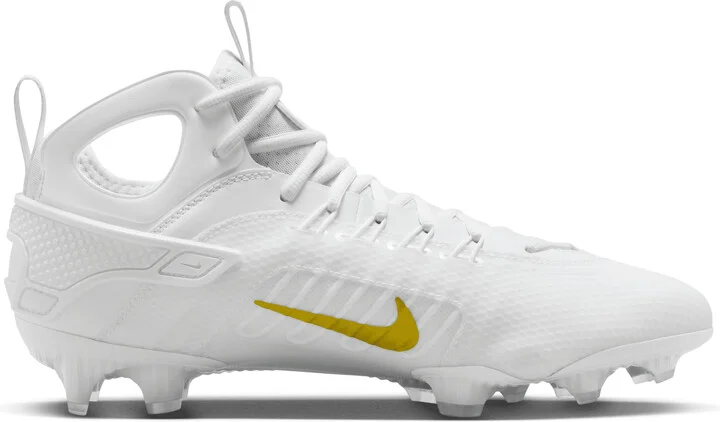 Nike Men's Huarache 9 Elite LAX Lacrosse Cleats in White | FD0088-100 - Image 3