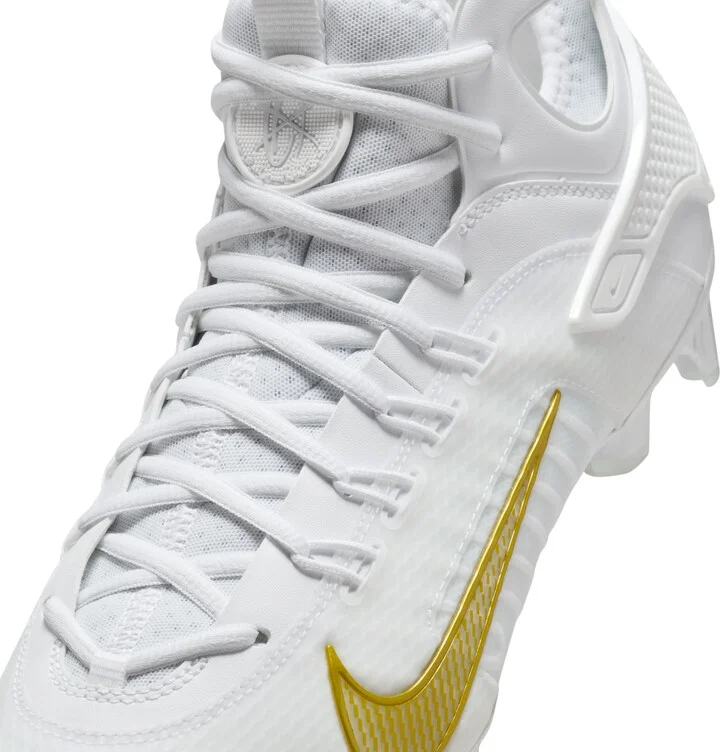 Nike Men's Huarache 9 Elite LAX Lacrosse Cleats in White | FD0088-100 - Image 8