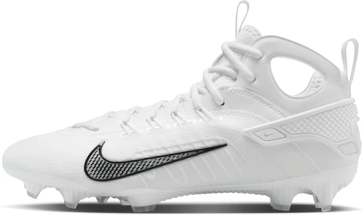 Nike Men's Huarache 9 Elite LAX Lacrosse Cleats in White | FD0088-101