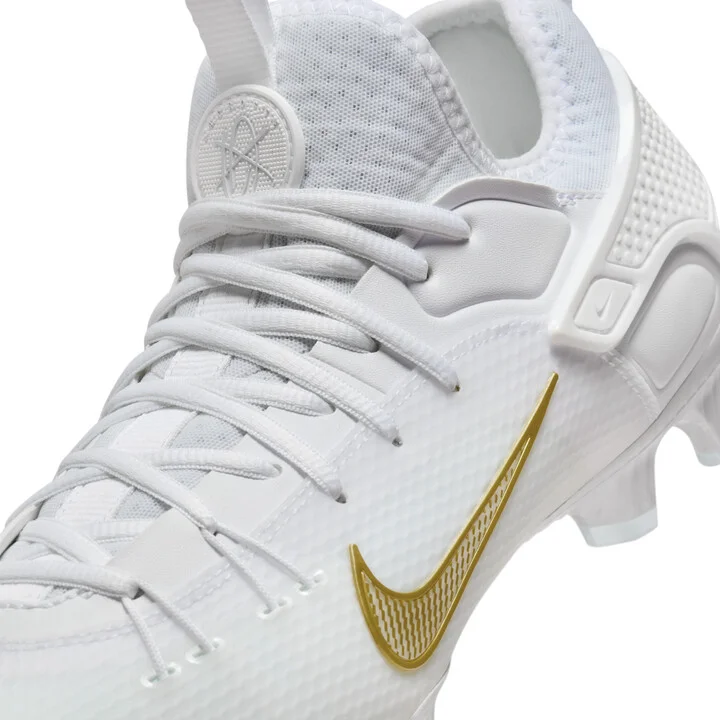 Nike Men's Huarache 9 Elite Low LAX Lacrosse Cleats in White | FD0089-100 - Image 8