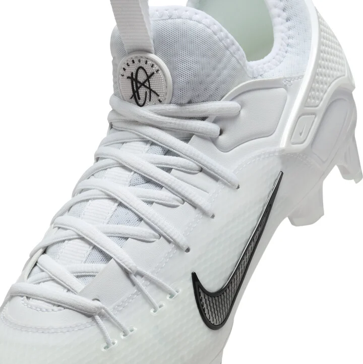 Nike Men's Huarache 9 Elite Low LAX Lacrosse Cleats in White | FD0089-101 - Image 8