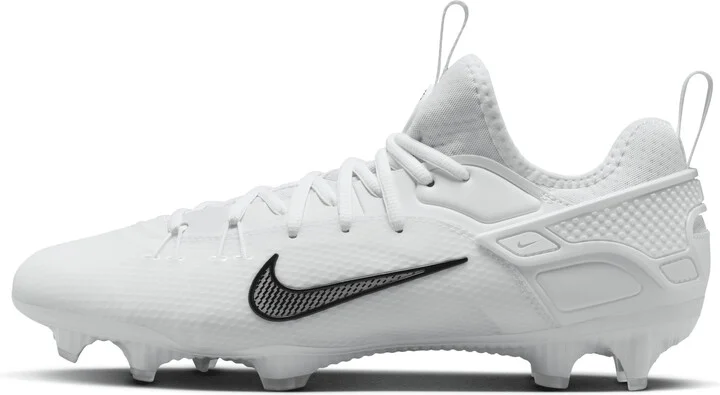 Nike Men's Huarache 9 Elite Low LAX Lacrosse Cleats in White | FD0089-101