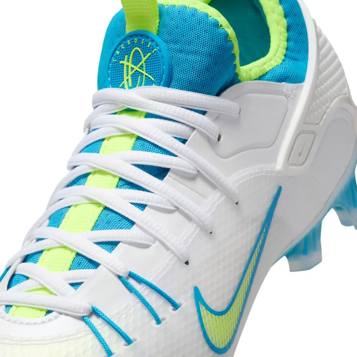 Nike Men's Huarache 9 Elite Low LAX SE Lacrosse Cleats in White | FV6147-100 - Image 8