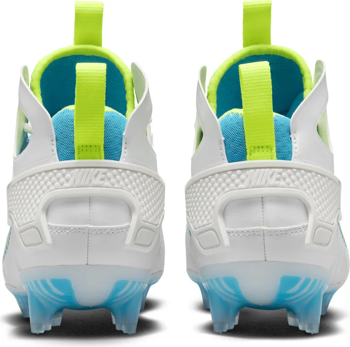 Nike Men's Huarache 9 Elite Mid LAX SE Lacrosse Cleats in White | FV6149-100 - Image 6