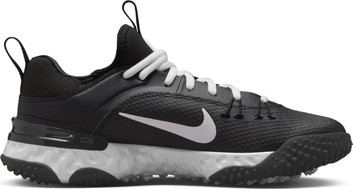 Nike Men's Huarache 9 Elite TF LAX Lacrosse Shoes in Black | FN0310-002 - Image 3