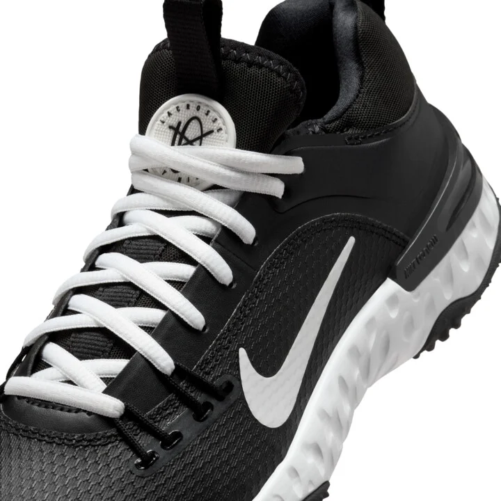 Nike Men's Huarache 9 Elite TF LAX Lacrosse Shoes in Black | FN0310-002 - Image 7