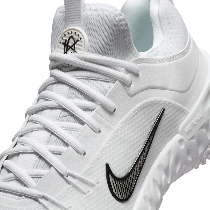 Nike Men's Huarache 9 Elite TF LAX Lacrosse Shoes in White | FN0310-101 - Image 8