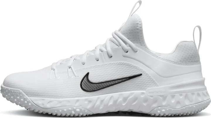 Nike Men's Huarache 9 Elite TF LAX Lacrosse Shoes in White | FN0310-101