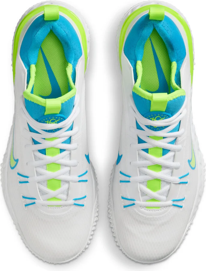 Nike Men's Huarache 9 Elite TF LAX SE Lacrosse Shoes in White | FV6148-100 - Image 4