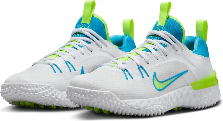 Nike Men's Huarache 9 Elite TF LAX SE Lacrosse Shoes in White | FV6148-100 - Image 5