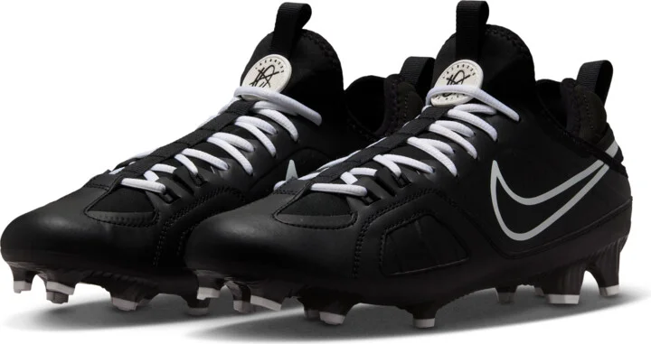 Nike Men's Huarache 9 Varsity LAX Lacrosse Cleats in Black | FD0090-002 - Image 5