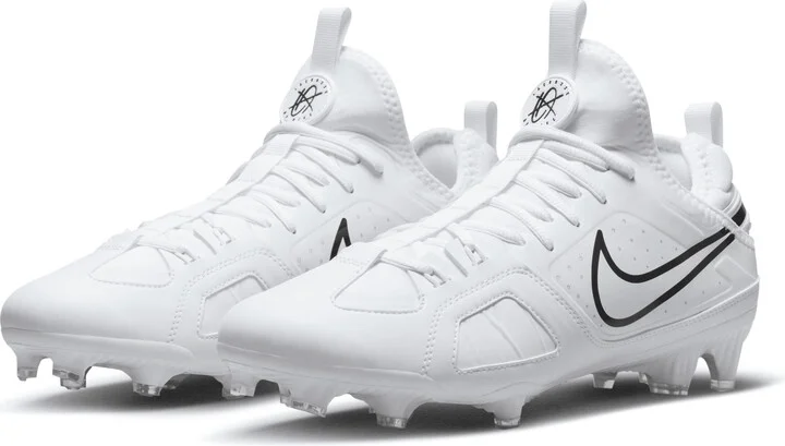 Nike Men's Huarache 9 Varsity LAX Lacrosse Cleats in White | FD0090-101 - Image 5