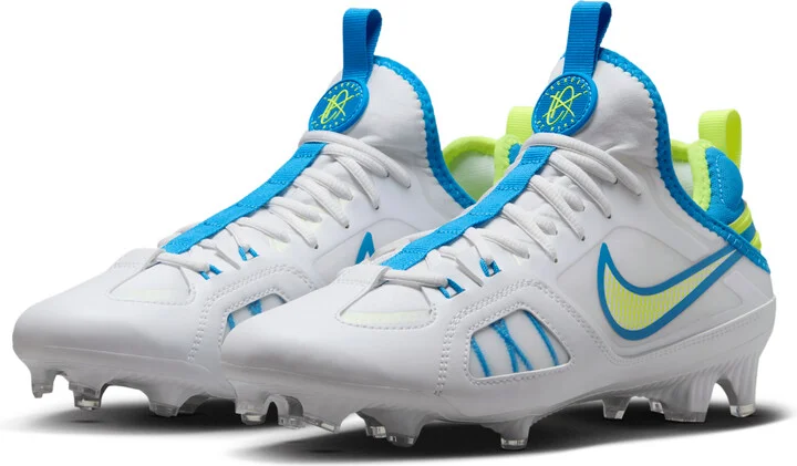 Nike Men's Huarache 9 Varsity LAX SE Lacrosse Cleats in White | FZ3620-100 - Image 5