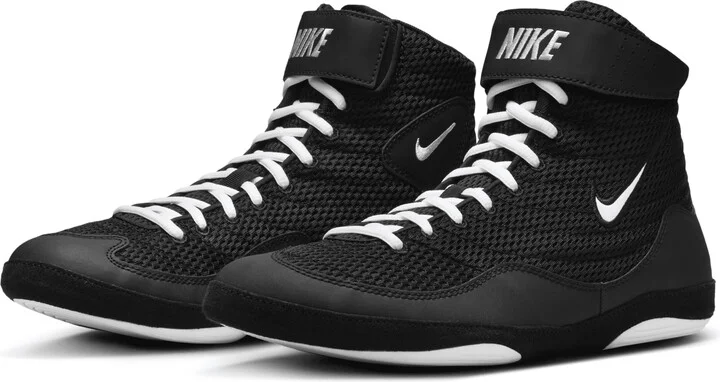 Nike Men's Inflict Wrestling Shoes in Black | 325256-006 - Image 5