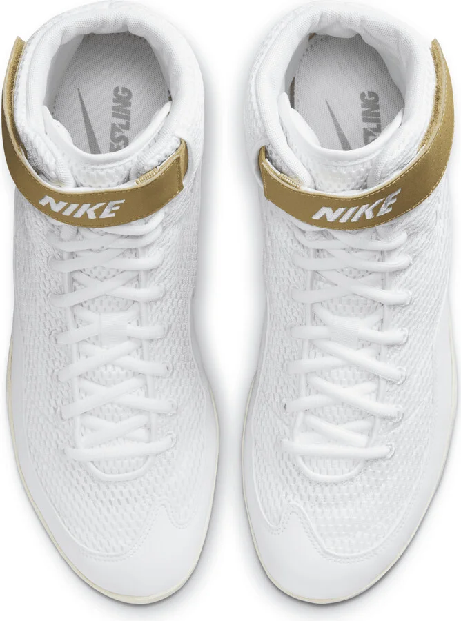 Nike Men's Inflict Wrestling Shoes in White | 325256-100 - Image 4