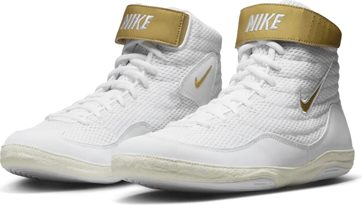 Nike Men's Inflict Wrestling Shoes in White | 325256-100 - Image 5