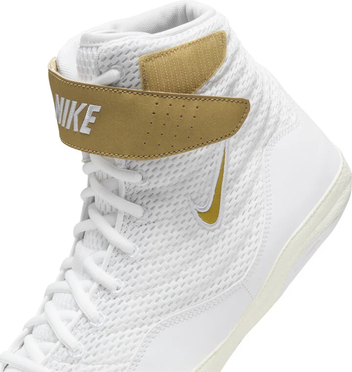 Nike Men's Inflict Wrestling Shoes in White | 325256-100 - Image 9