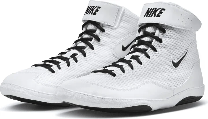 Nike Men's Inflict Wrestling Shoes in White | 325256-101 - Image 5