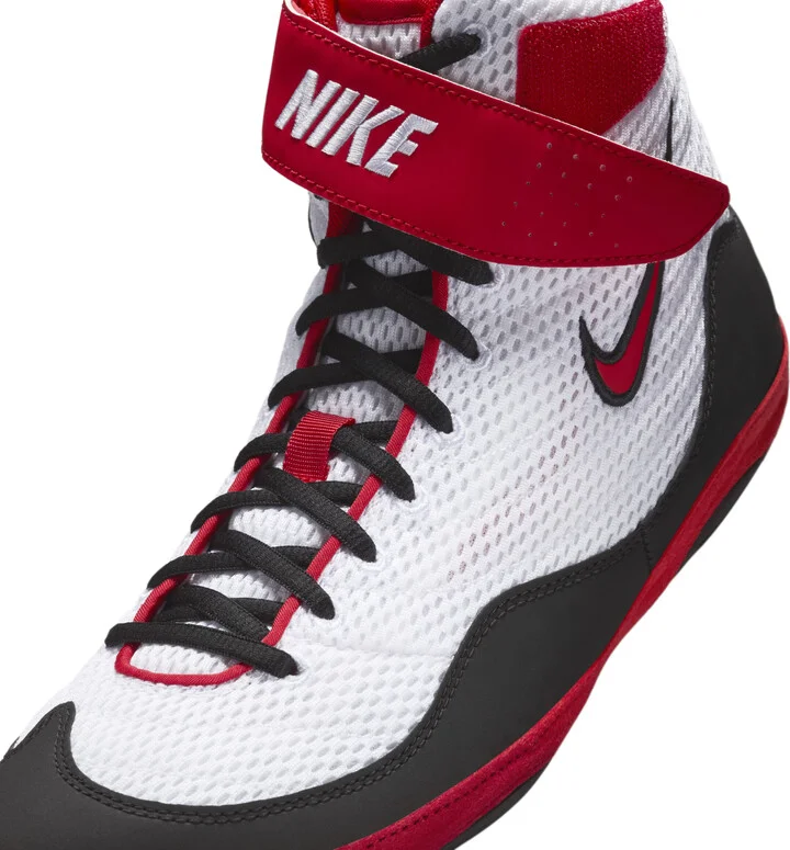 Nike Men's Inflict Wrestling Shoes in White | 325256-160 - Image 7