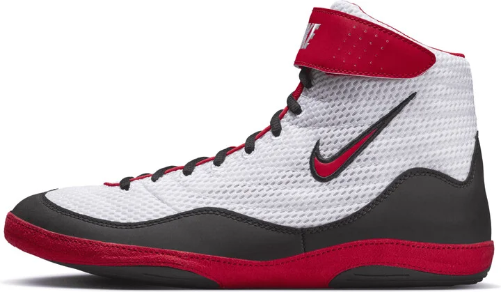Nike Men's Inflict Wrestling Shoes in White | 325256-160