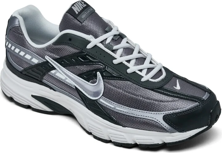 Nike Men's Initiator Running Sneakers from Finish Line - Anthracite, Metallic Cool